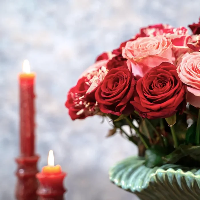 Roses In Love | Peak Flowers | Flower Delivery | Sophia Lauren, Red Naomi & Harlequin Roses