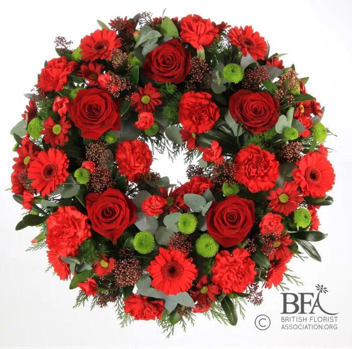 Enigmas Flower-Red Funeral Wreath